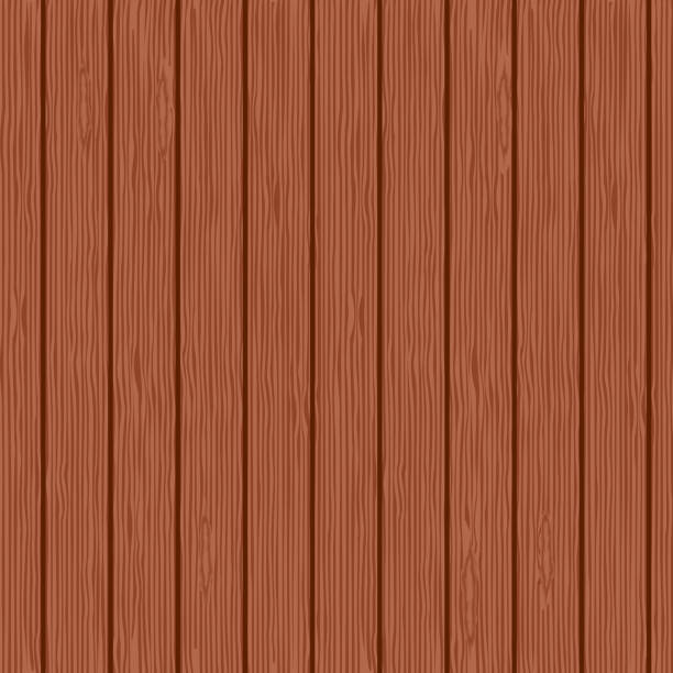 istock Seamless background of mahogany planks. 1195664922