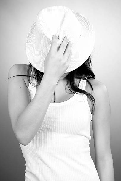 istock woman saluting with white hat 119566937