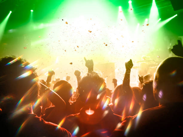 istock Concert crowd in front of a live stage 1195669447