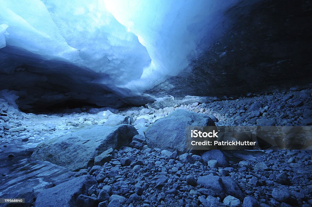 Glaciar cave - Royalty-free Alpes Europeus Foto de stock