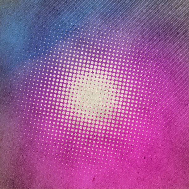 old retro pattern on grungy paper