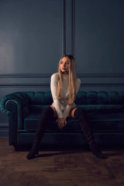 istock Stylish photo shoot for a young blonde 1195698969