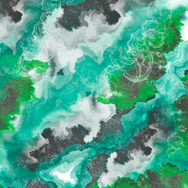 istock Abstract background acrylic.Trendy alcohol ink art.Liquid marble texture 1195700599