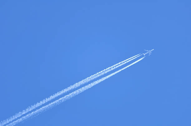 istock Contrails of a Jet 119570718