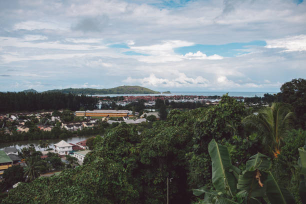 istock High Angle View Of Trees And Buildings Against Sky 1195711749