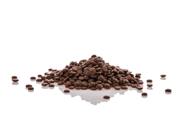 istock Heap of tasty chocolate chips. 1195713840