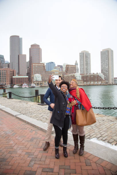 Mixed group of people in Boston