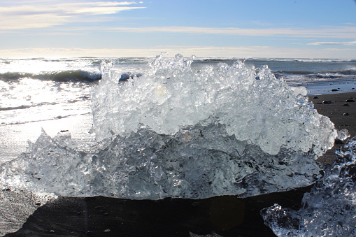 ice chunk in the ocean