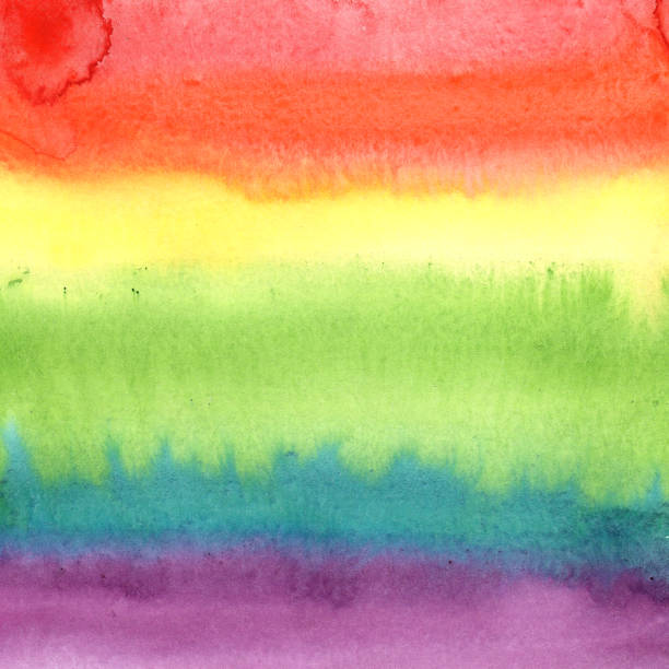 istock illustration watercolor square rainbow gradient spot. LGBT flag. copy space. 1195725283
