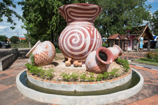 Ban chiang, udon thani, Thailand, august 23, 2019, outside from the ban chiang world heritage museum.