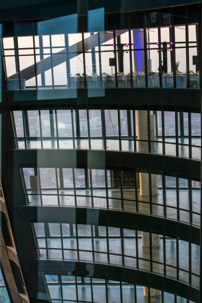 istock Glass facade of modern office building 1195733148