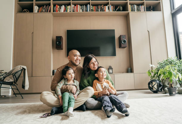 istock Family with two kids 1195737059