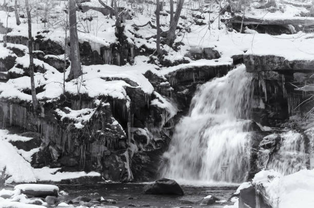 istock Winter scene Enders State Forest park connecticut 1195741152