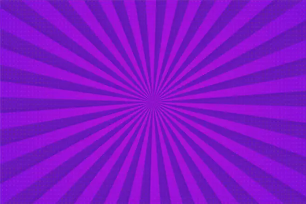 Vector illustration of Purple ray background. Purple rays vector that looks beautiful.