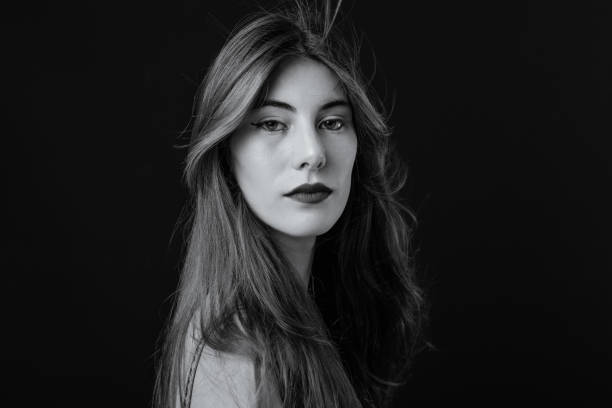 istock Black And White Portrait 1195743403