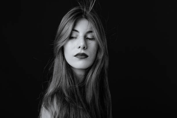 istock Black And White Portrait 1195743459