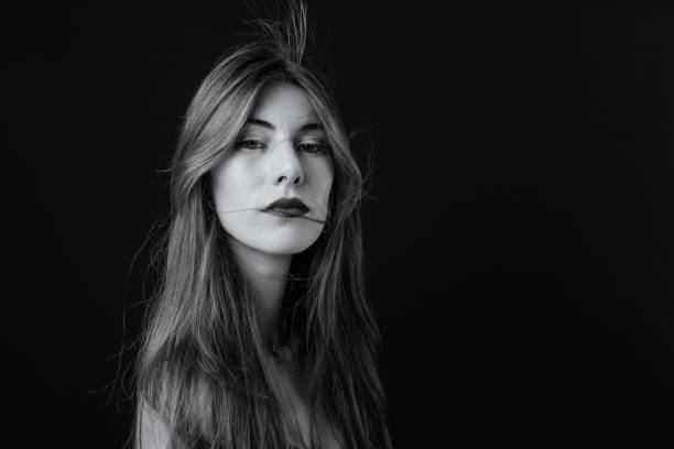 istock Black And White Portrait 1195743616