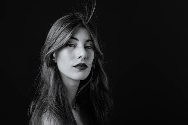 istock Black And White Portrait 1195743854