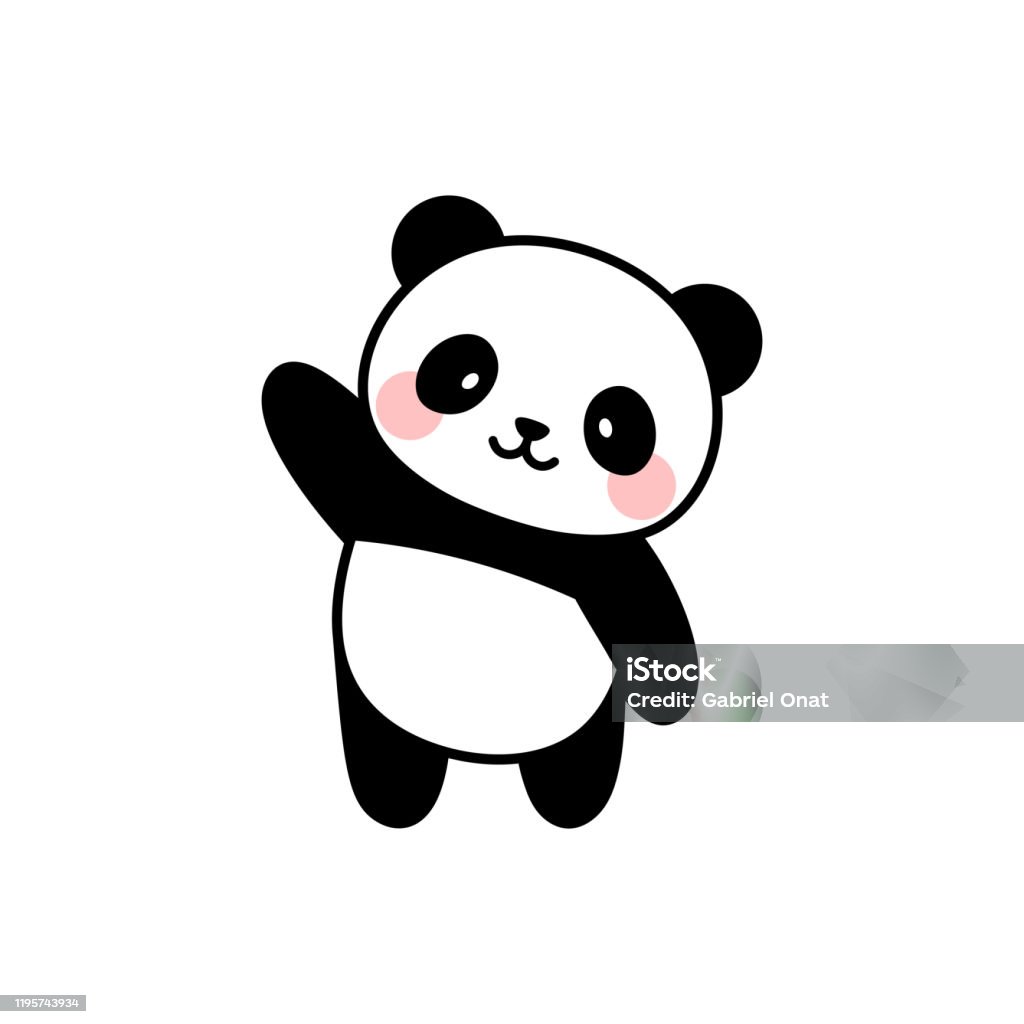 Cute Panda Character Vector Design Stock Illustration - Download Image Now  - Panda - Animal, Cute, Characters - iStock