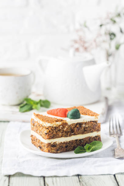 istock Slice of carrot cake 1195745578
