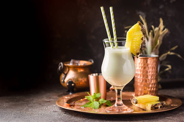 istock Frozen Pina Colada Cocktail 1195745588