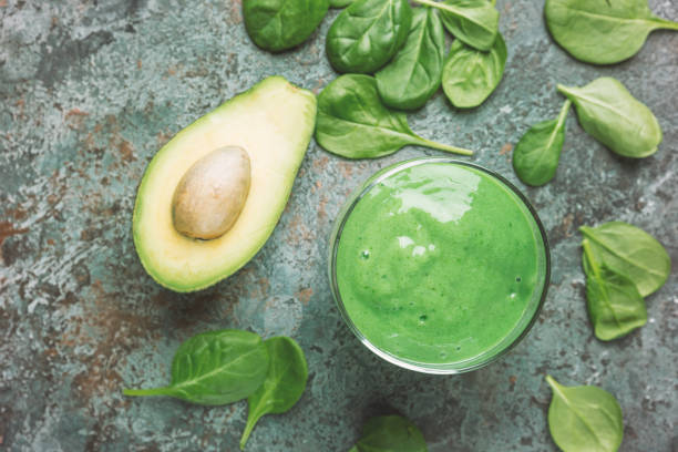 istock Healthy green smoothie 1195745592