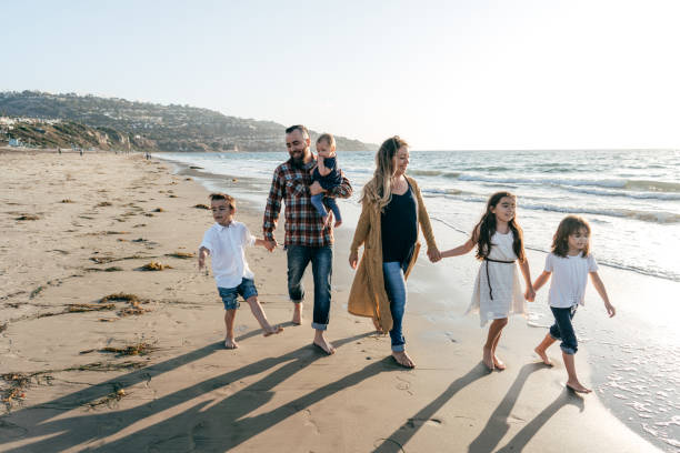 istock Family  on the beach 1195746306
