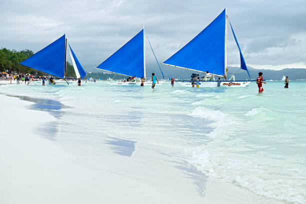 Tropical paradise beach copy space scene