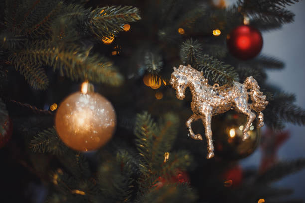 istock Defocused or blurred christmas lights background bokeh 1195751627