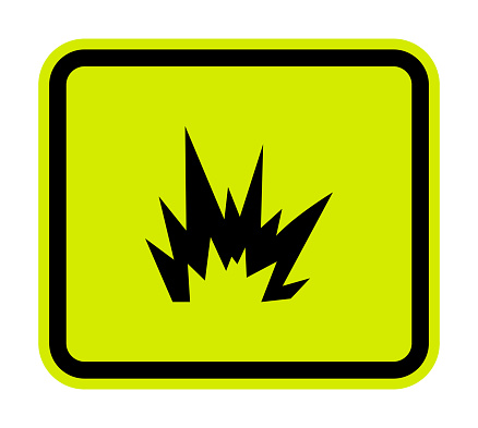 Arc Rays Sign Arc Flash Hazard Symbol Sign Vector Illustration Isolate On White ...