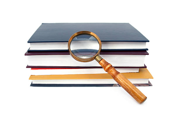 istock Old style magnifying glass isolated 119575517