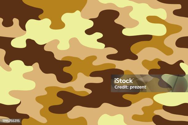 Camouflage seamless pattern.Military background.Army camo.Hunting, fishing. Print on fabric on paper. Stock Vector