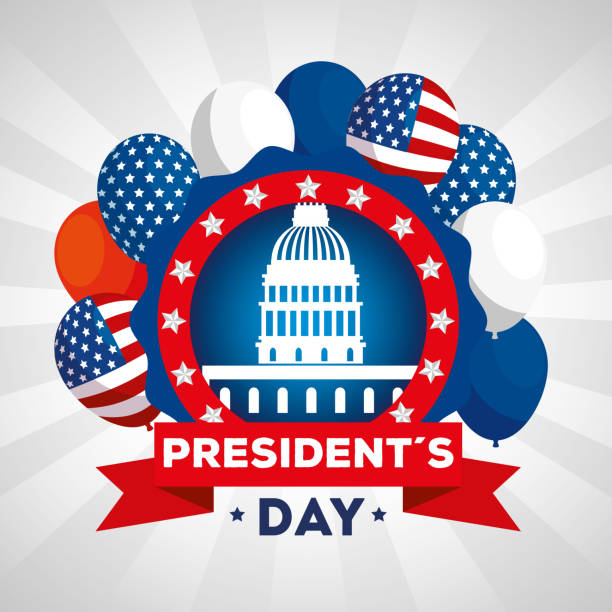 istock happy presidents day with american parliament and decoration 1195756464