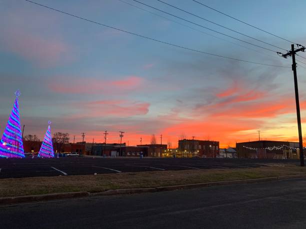 istock Christmas in small town America 1195759210
