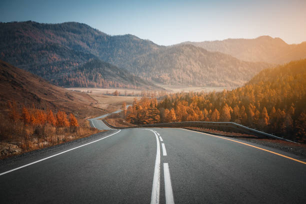 istock Country road in mountains. Autumn. 1195762813