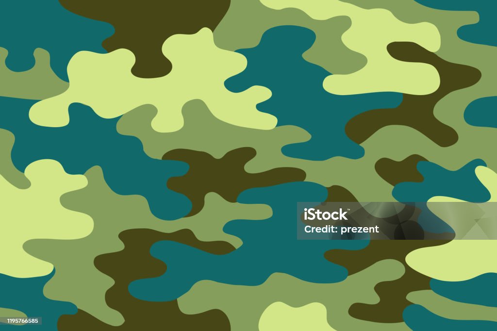 Naadloos Klassiek Camouflage Camo Jacht Vector Achtergrond Maskeren Groen Zwartbruin Kleur Militaire Textuur Behang Leger Ontwerp Voor Stof Papier Vinyl Print Stockvectorkunst en meer beelden van Abstract - iStock
