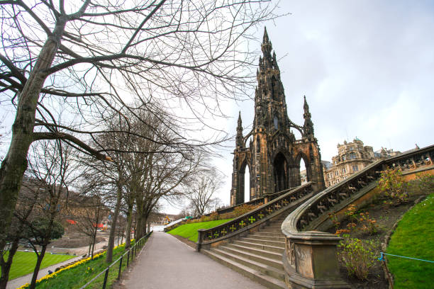 The Scott Monument, a Victorian Gothic monument to Scottish author Sir Walter Scott, Edinburgh, Scotland