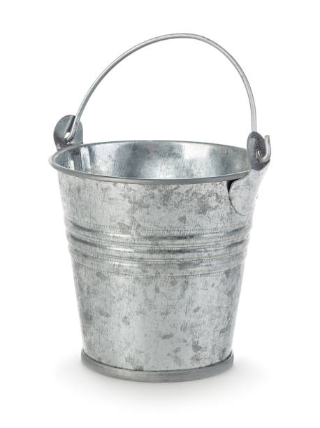 istock Iron bucket close-up isolated on white background. 1195766995