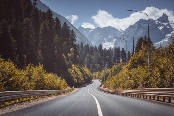 istock mountain road. travel to icepeaks 1195767668