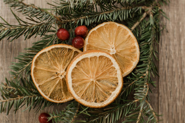 istock Citrus & Fraser Fir Christmas Tinsel 1195777922