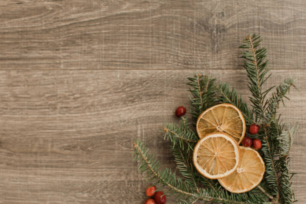 istock Citrus & Fraser Fir Christmas Tinsel 1195778029