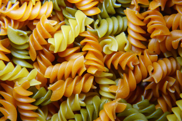 Spiral multicolor pasta