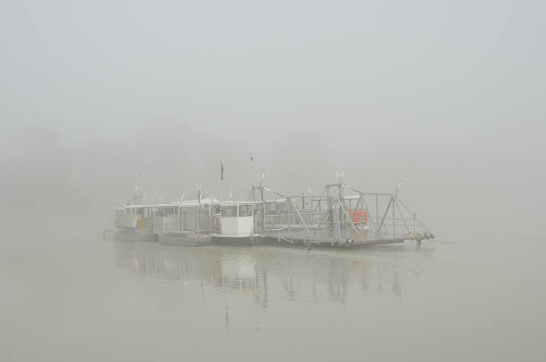 istock Foggy Ferry On The Water. Walker Flat, South Australia. 119578163