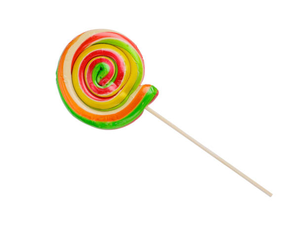istock Christmas lollipop spiral shape isolated on white background 1195782608