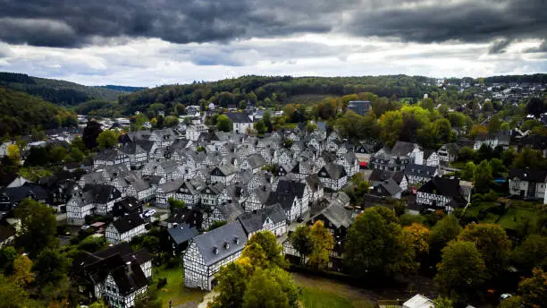 Historic town in Freudenberg, Germany