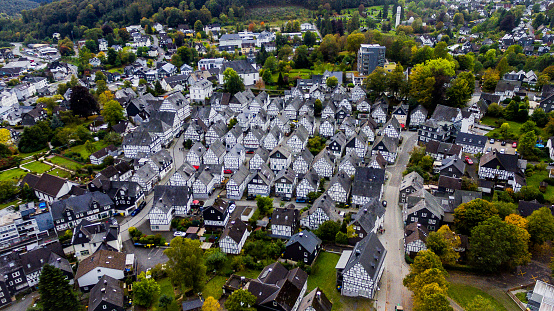 Historic town in Freudenberg, Germany