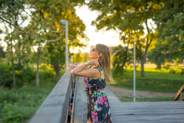 Happy woman smiling looking at camera
