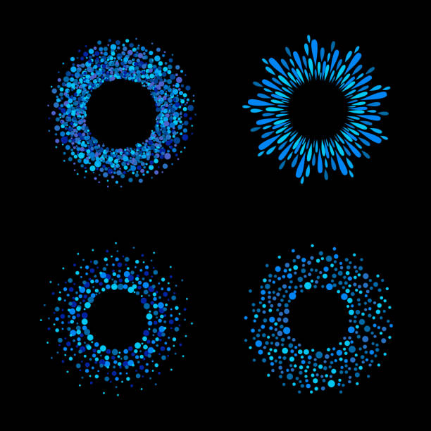 물 방울 둥근 프레임 설정. 테두리, 배경, 디자인 요소에 대한 반지 모양 방사형 템플릿 컬렉션입니다. 원, 블루 드롭, 블루 방울, 페인트 스플래시, 반점, 고르지 않은 점, 작은 반점 - drop abstract blob water stock illustrations