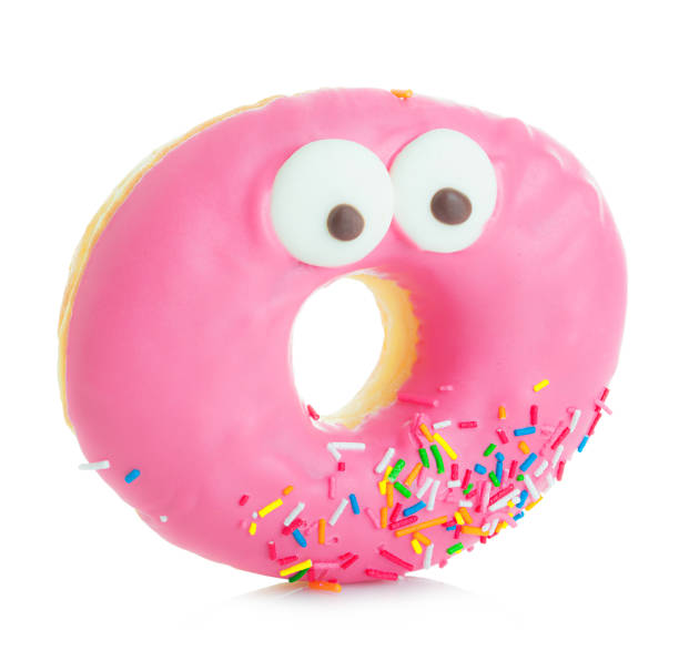 istock Donut close-up isolated on a white background. 1195792783