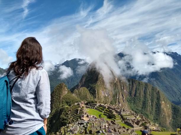 istock Girl at Machu Picchu, Peru, South America 1195793708